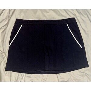 Vs Victoria's Secret Pink High Waist Fleece Skirt Black With White Stripes XXL
